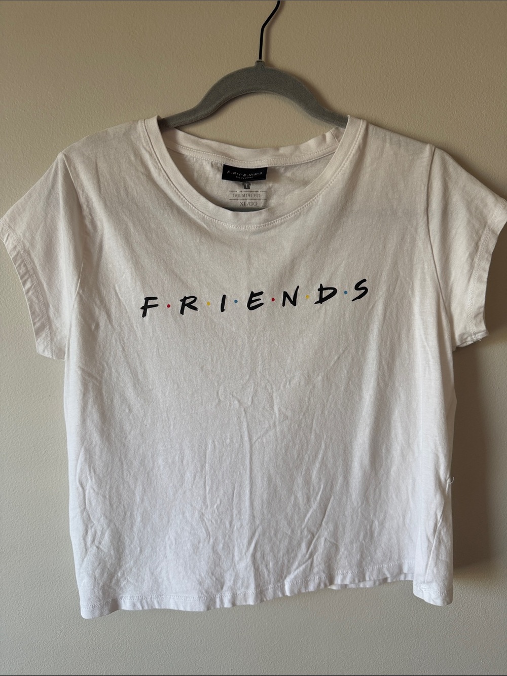 Friends Logo White Cotton Tee - Women's Short Sleeve Top